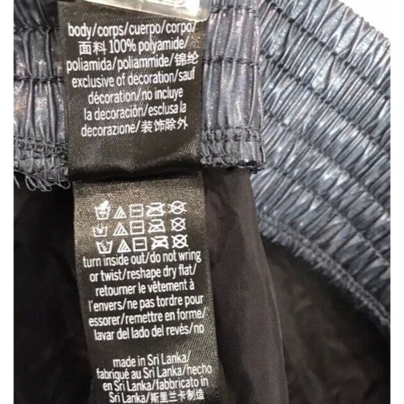 Victorias Secret Sport Cargo Jogger Pant Iridescent Gray Blue‎ Foil Metallic L - Picture 5 of 14